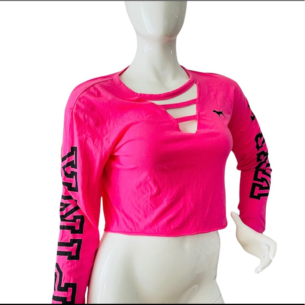 Pink Victoria secret crop top size L - Picture 1 of 7